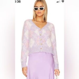 NWOT Majorelle Melissa Fuzzy
Argyle Sweater